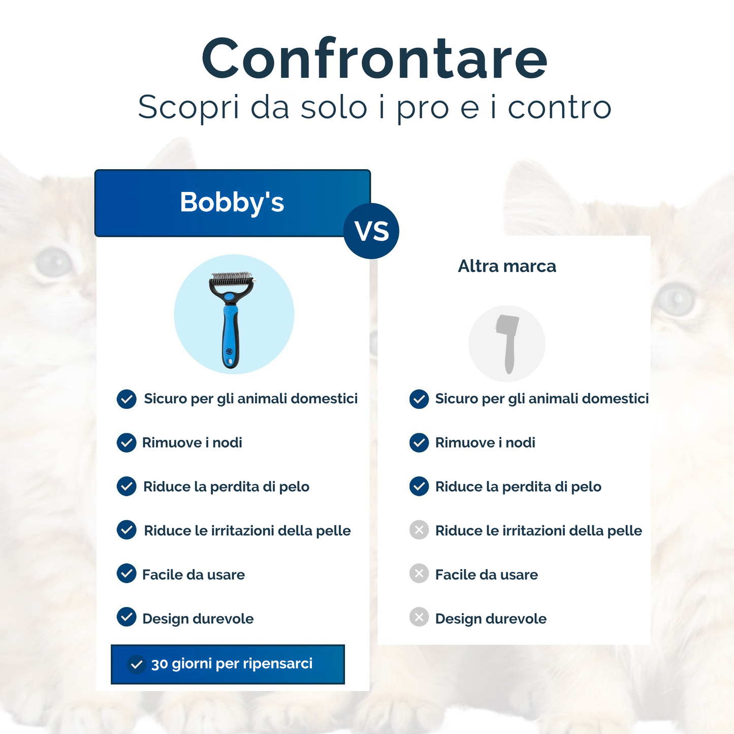 Pettine 2-in-1 di Bobby's